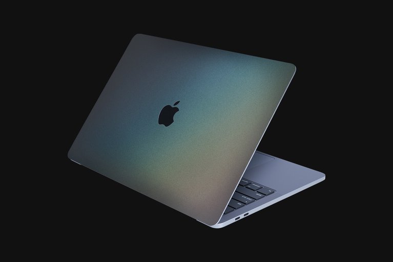Razer Skin - MacBook Pro 13 - Pearlescent Steel - Top -view 1
