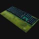 Razer BlackWidow V3 (Green Switch) US (Halo Inf) - Black Background with Light (Right-Angled View)
