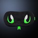 Razer Sneki Snek Eye Mask - Black Background with Light (Front View)