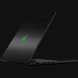 Razer Blade 14 (Angled View) Skin - Brushed Metal (Black) Full