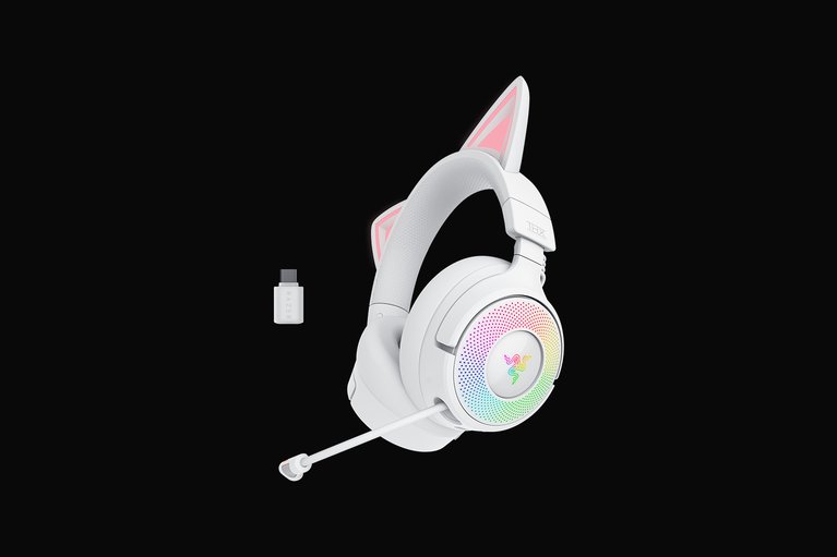 Razer Kraken Kitty V3 Pro - Bianco -view 1