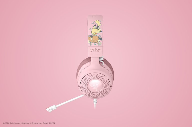 Razer Kraken V4 X - Pikachu & Eevee Edition -view 1
