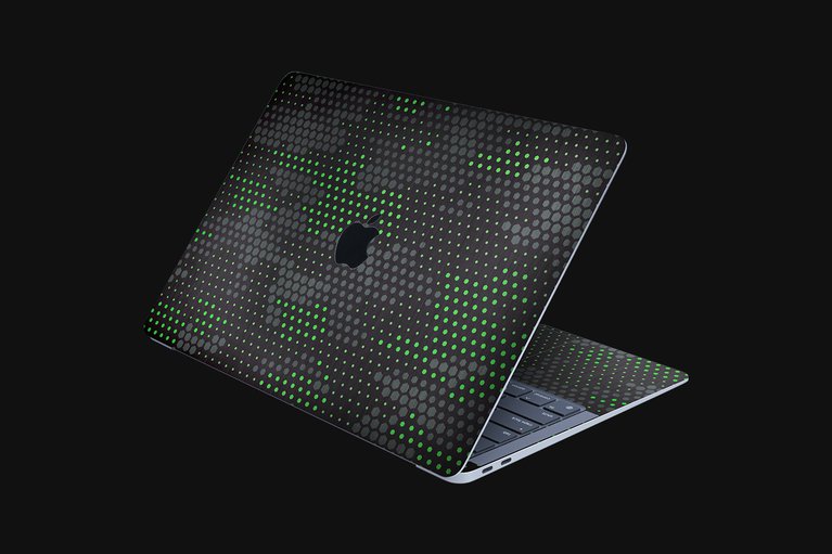 Razer Skins - MacBook Air 13 - Green Hex Camo - Full -view 1