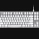 Razer BlackWidow Lite (Mercury) US - Black Background with Light (Front View)