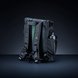 Razer Recon 15 Rolltop Backpack with Razer Hydrator (Black) - Black Background with Light (Strap View) Backlit
