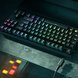 Razer Huntsman V2 Tenkeyless (Red Switch) US (Black) - Dark Lab Background (Top-Down Back-Angled View)