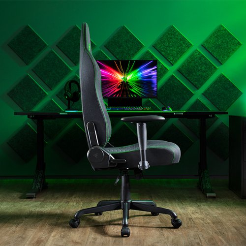 Buy Razer Iskur V2 X - Black / Green - Fabric | Gaming Chairs 