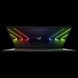 Razer Blade 15 240Hz Partial Open - Black Background with Light (Front View)