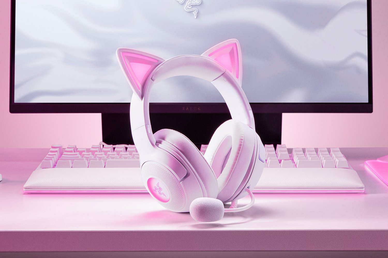 Razer Kraken Kitty V2 - 白色