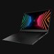 Razer Blade 15 Advanced 240Hz - Black Background with Light (Right-Angled View)