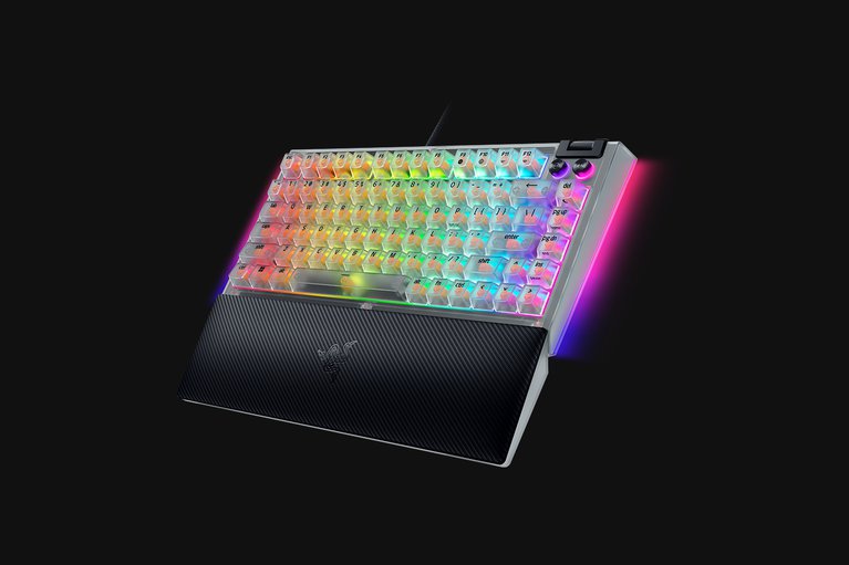 Razer BlackWidow V4 75% - US - Phantom White Edition -view 1