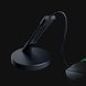 Razer Mouse Bungee V3 with Mouse - Black Background with Light (Angled View)
