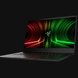 Razer Blade 14 165Hz - Black Background with Light (Front-Angled View)