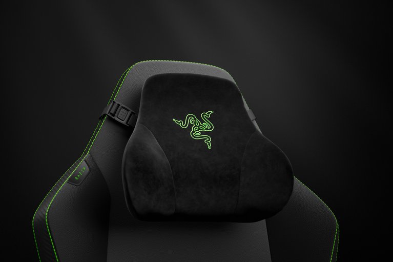Razer Iskur V2 - Black / Green -view 1