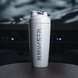 RESPAWN White Dual-Insulated Stainless Steel Shaker Cup - on a desk