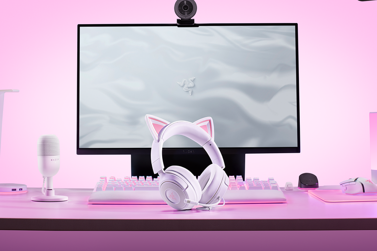 Razer Kraken Kitty V3 X - White -view 1