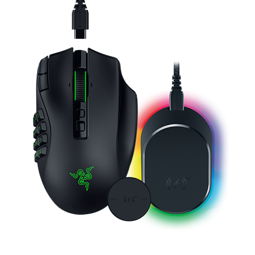 Razer Naga V3 Pro - Schwarz + Mouse Dock V2 Pro