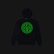 Razer Emblem Bomber Jacket XXL - Black Background with Light (Back View)
