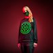 Razer Emblem Long Sleeve Tee XXL Female - Black Background with Red Backlight (Front View)