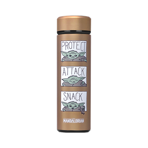 The Mandalorian Stainless Steel Water Bottle - Protect Attack Snack