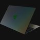 Razer Blade 15 Base (Angled View) Skin - Satin Flip (Grey) Full