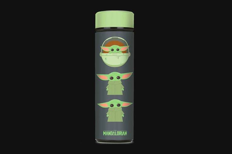 The Mandalorian Stainless Steel Water Bottle - The Child -view 1