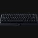 Razer BlackWidow V3 Mini Hyperspeed (Yellow Switch) US (Phantom Ed) Chroma Off - Black Background with Light (Tilted View)