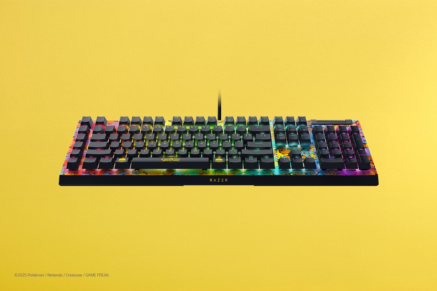 Razer BlackWidow V4 X - Green Switch - US - Pokémon Edition