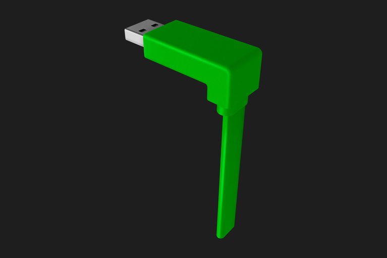 Razer Raptor USB-A Cable Head Closeup (Head View)