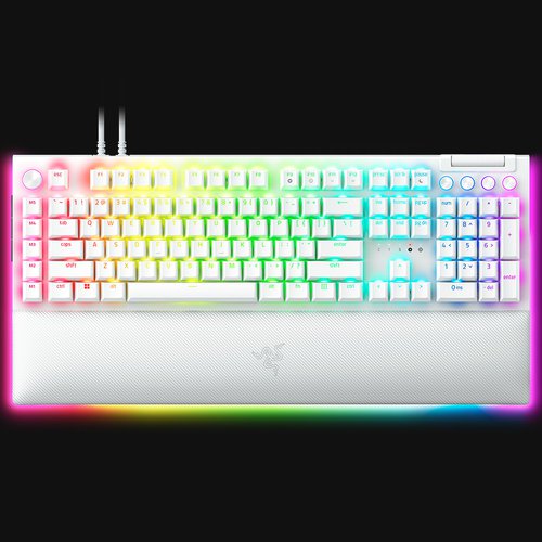 Buy Razer BlackWidow V4 Pro - Green Switch - US - White | Gaming 