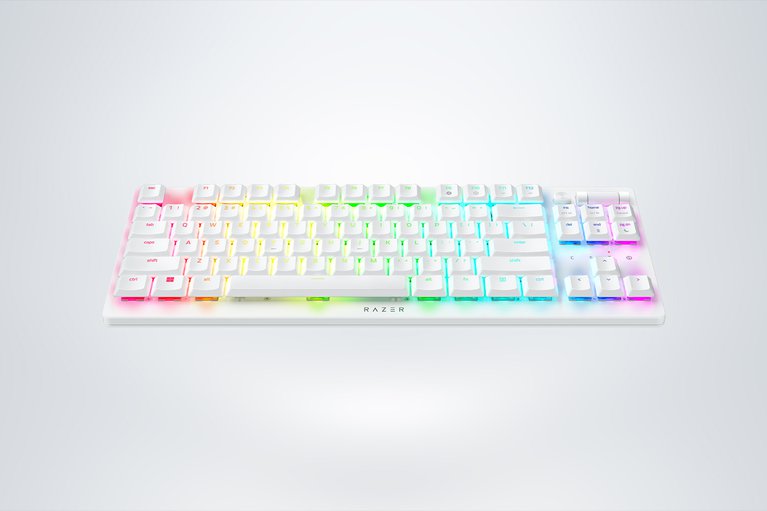 Razer DeathStalker V2 Pro Tenkeyless - 리니어 옵티컬 스위치 - US - 화이트 - 1 보기