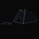 Razer Mouse Dock Chroma - Black Background with Light (Back-Angled View)