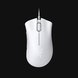 Razer DeathAdder Essential (White) - Black Background with Light (Top-Down View)