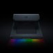 Razer Laptop Stand V2 (Chroma) - Black Background with Light (Tilted View)