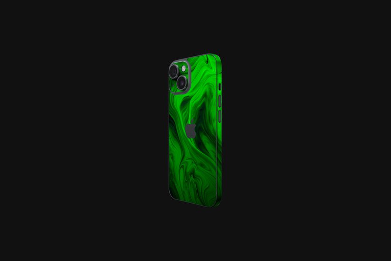 Razer Skins - iPhone 15 - Acid Sludge - Full -view 1