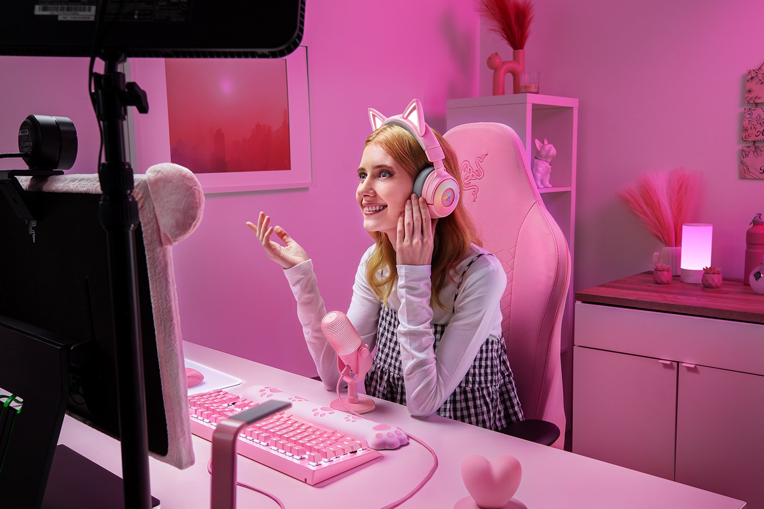 Razer Kraken Kitty V3 Pro - Quartz