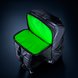 Razer Scout 15 Backpack V3 Back Compartment Open - Black Background with Light (Strap View)