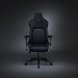 Razer Iskur (Black) - Black Background with Light (Front View)