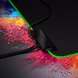 Razer Goliathus Chroma Mat (Black) Connection Closeup - Shiny Black Surface (RGB Powder)