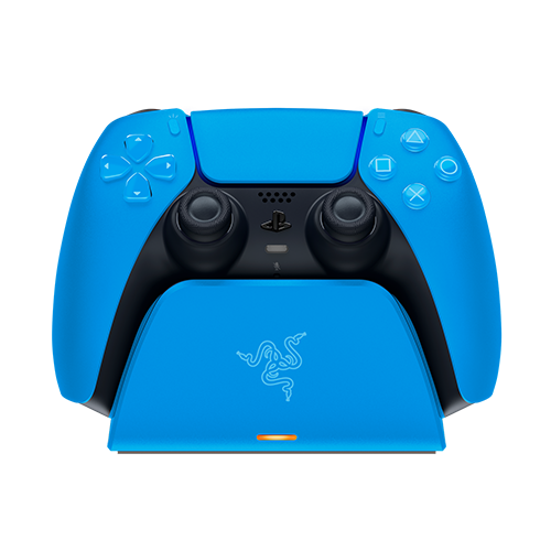 Image of Razer Quick Charging Stand for PS5 DualSense Wireless Controller Quick Charge - Curved Cradle Design - Matches Your PS5 DualSense Wireless Controller - Blue