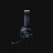 Razer Kraken V3 X Tilted - Black Background with Light (Side View)