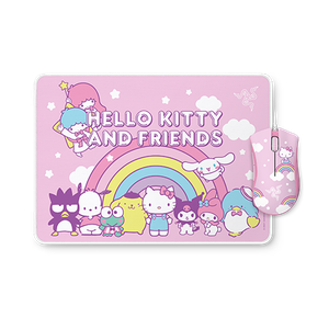 Razer DeathAdder Essential + Goliathus Mouse Mat Bundle - Hello Kitty and Friends Edition