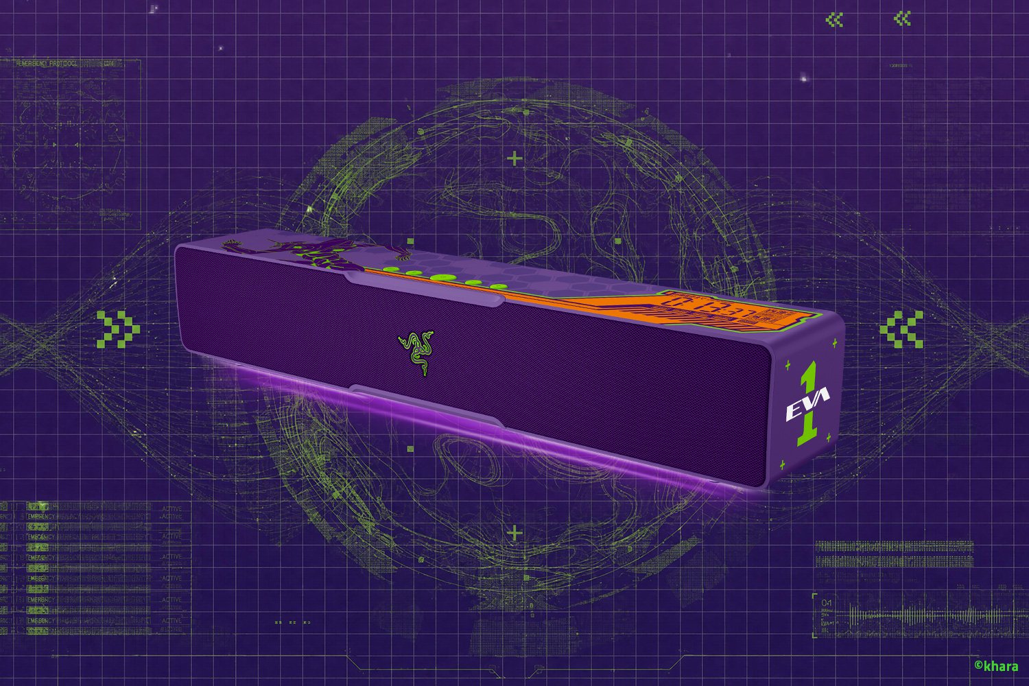 Razer Leviathan V2 X - Evangelion (EVA-01) Edition