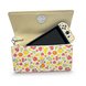 Nintendo Switch Sling Bag - Animal Crossing (Fruit) Open with Switch - White Background (Front View)