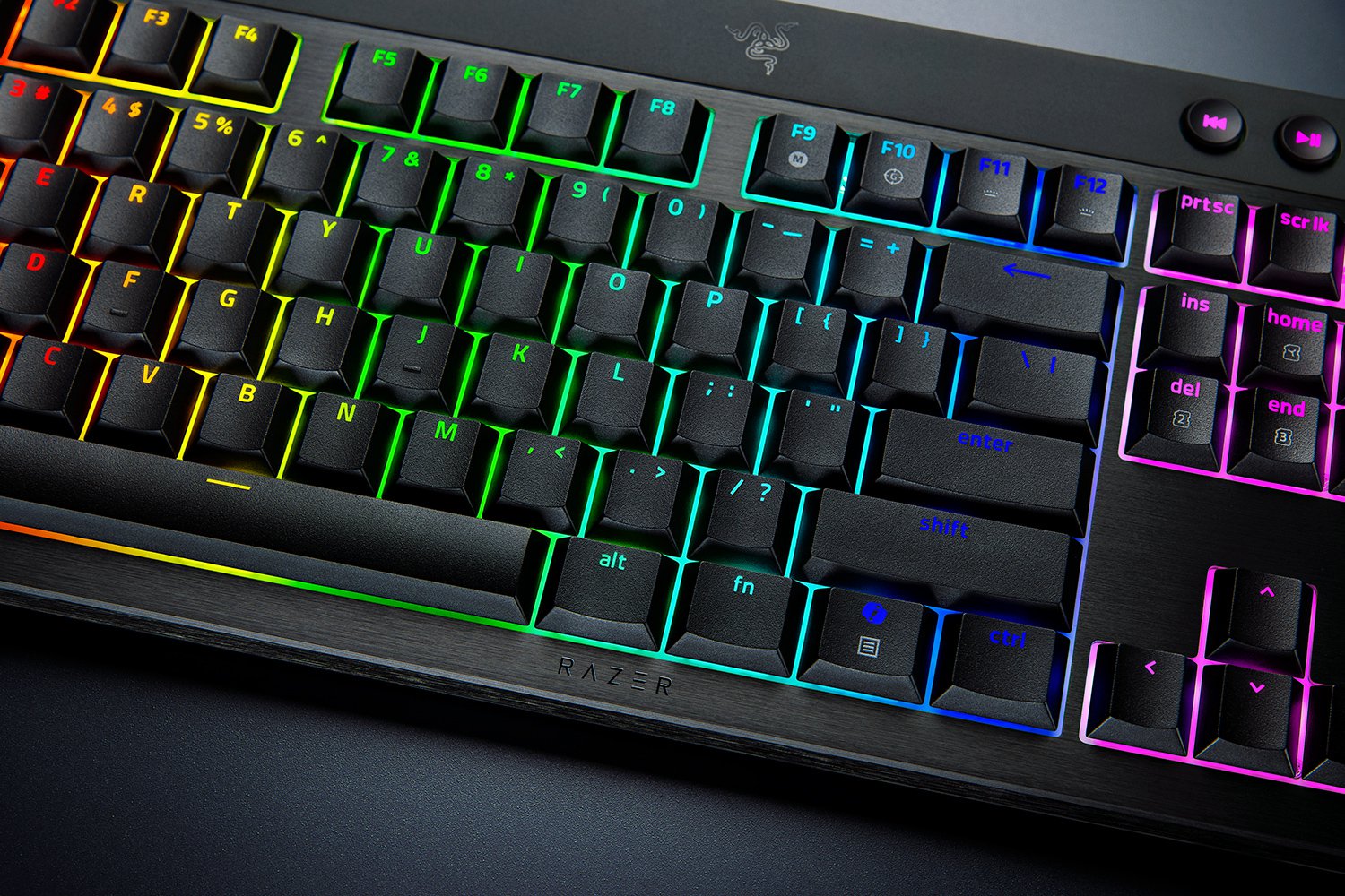 Razer BlackWidow V4 Low-Profile HyperSpeed - Switch verdi - US