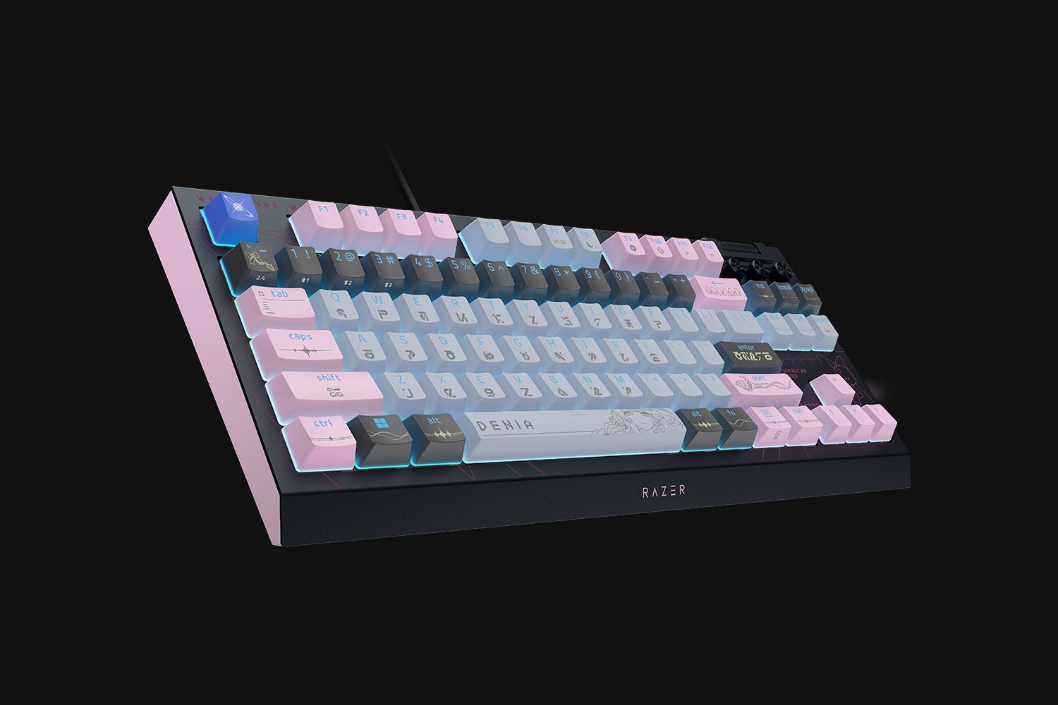 Razer BlackWidow V4 Tenkeyless HyperSpeed - Orange Switch - US - Wuthering Waves Edition