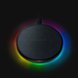 Razer Chaging Pad Chroma - Black Background with Light (Tilted View)