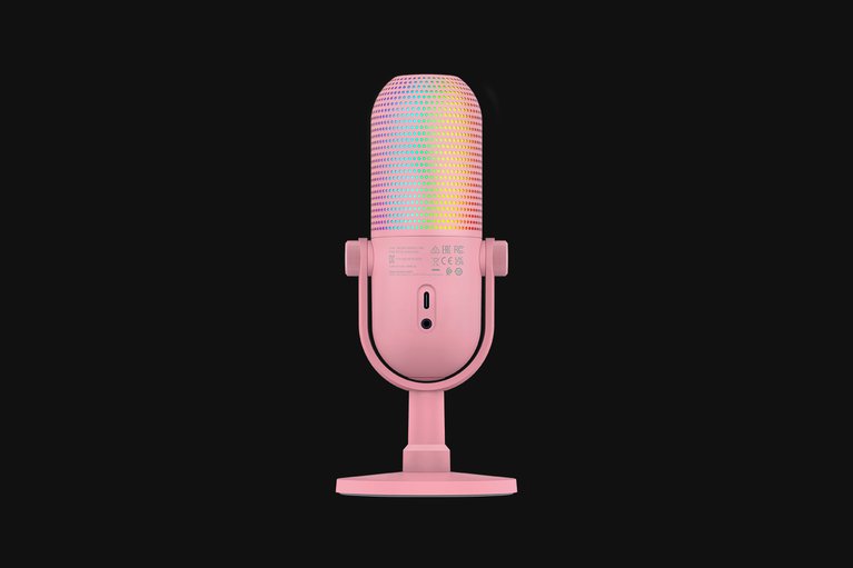 Razer Seiren V3 Chroma 32-Bit DSP - Quartz -view 1