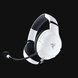 Razer Kaira X for Xbox (White) - Black Background with Light (Lower-Angled View)