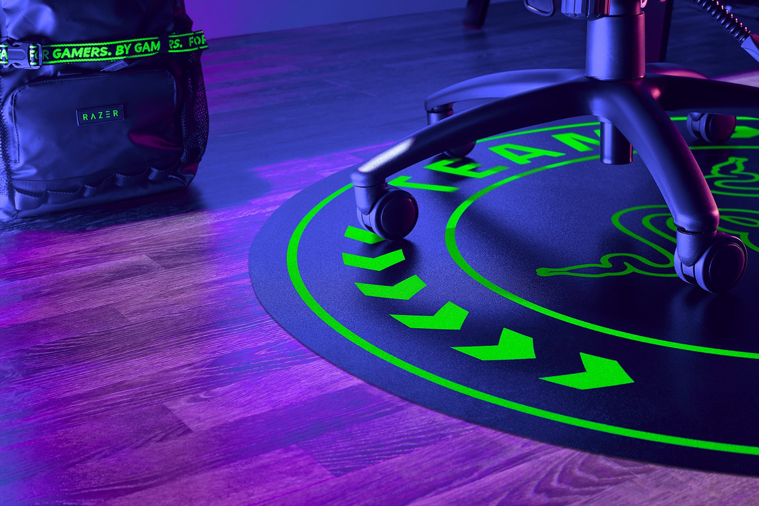 Team Razer Floor Mat Closeup